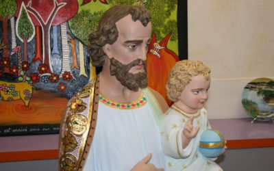 Restauration des statues de Marie et Joseph